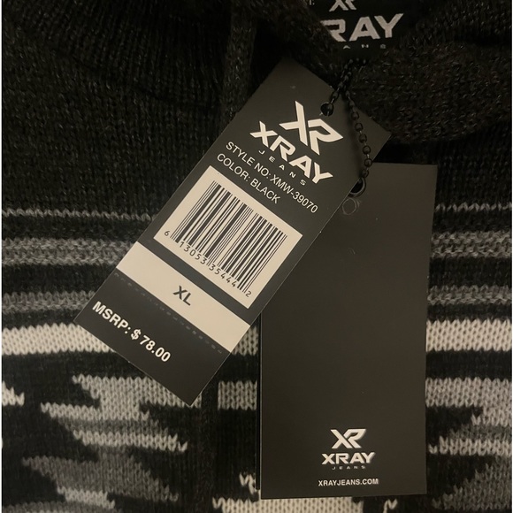 X-RAY Jeans Aztec hoodie size XL - Picture 3 of 4